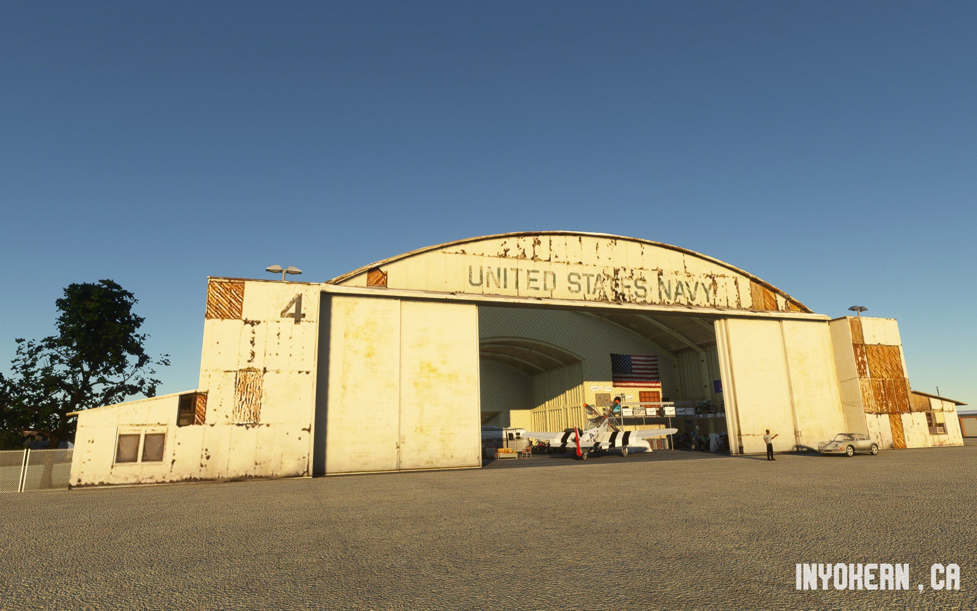SUNDOWNERSIM - INYOKERN AIRPORT MAV'S HANGAR for MSFS20/24