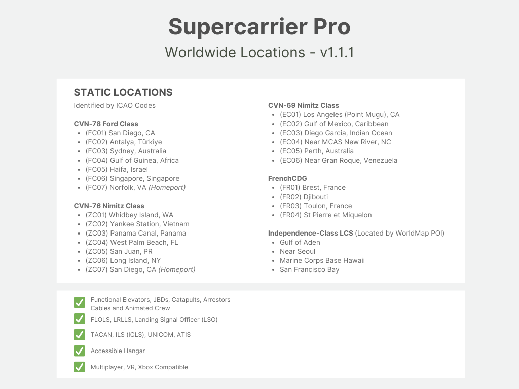 Supercarrier Pro for MSFS