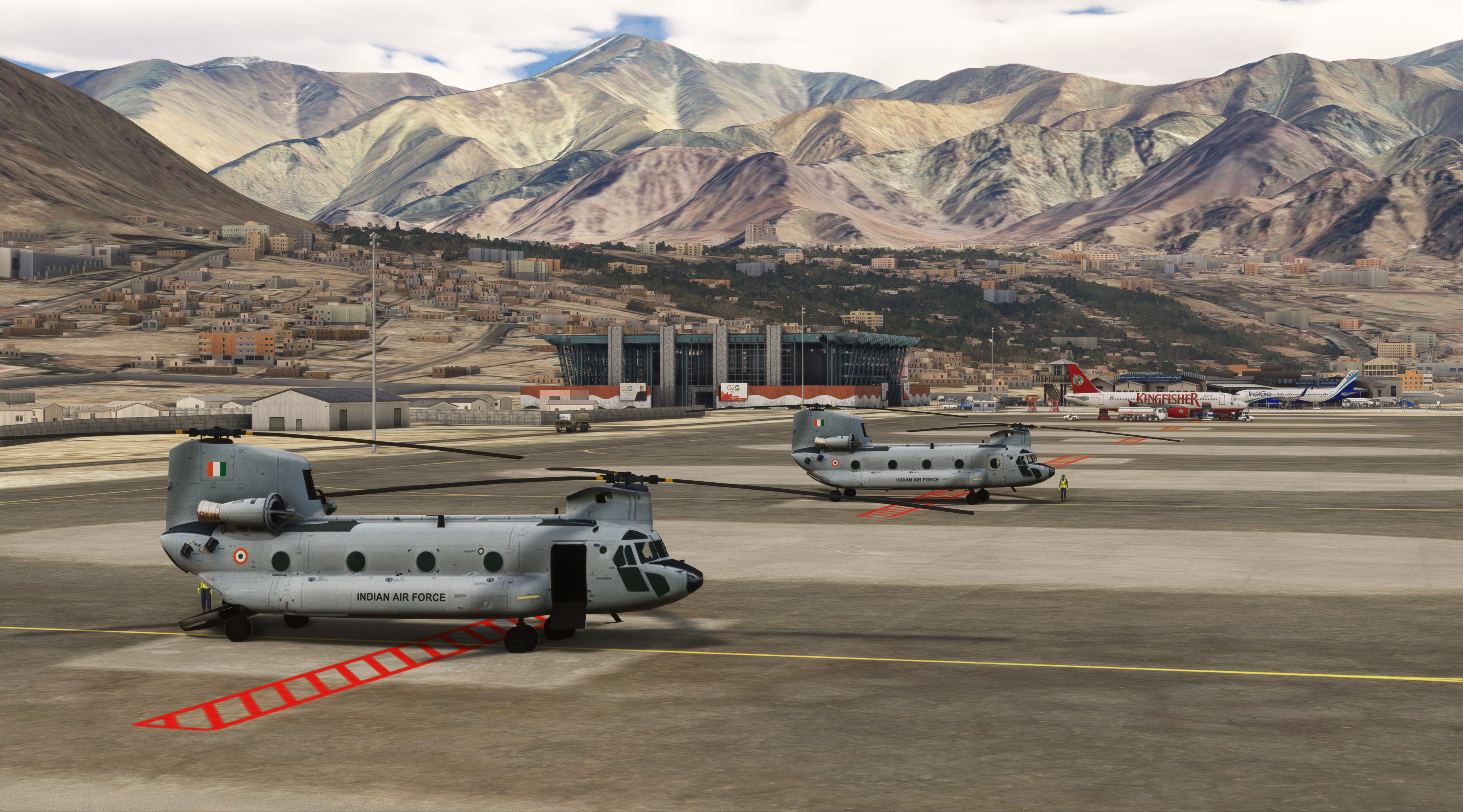 SUNDOWNERSIM - LEH AIRBASE “KUSHOK BAKULA RIMPOCHEE” (VILH) for MSFS20/24