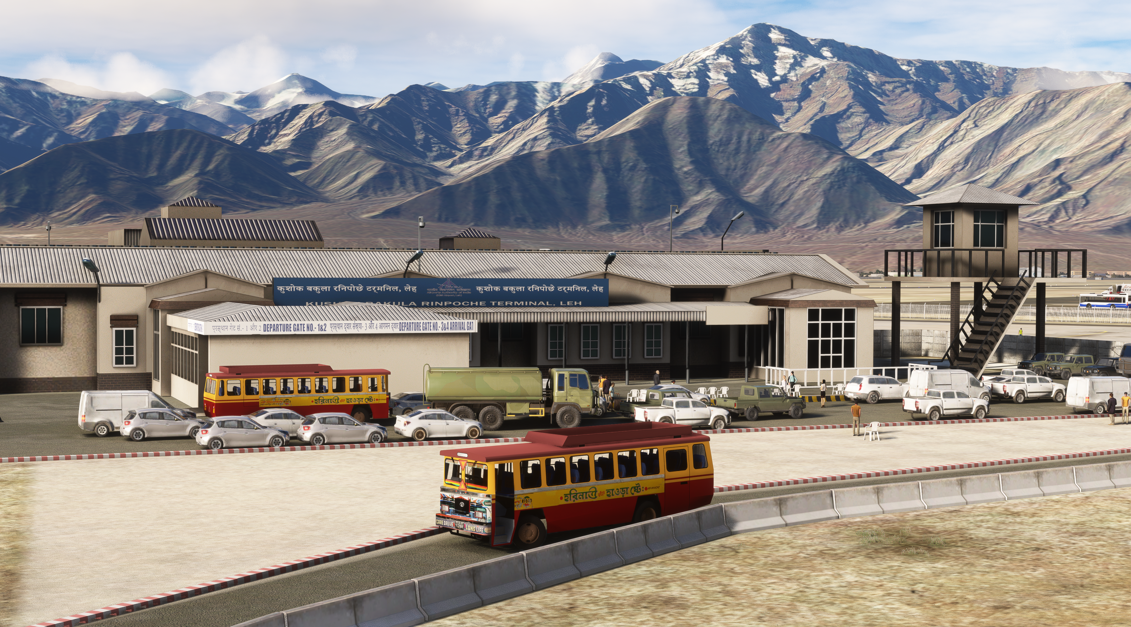 SUNDOWNERSIM - LEH AIRBASE “KUSHOK BAKULA RIMPOCHEE” (VILH) for MSFS20/24